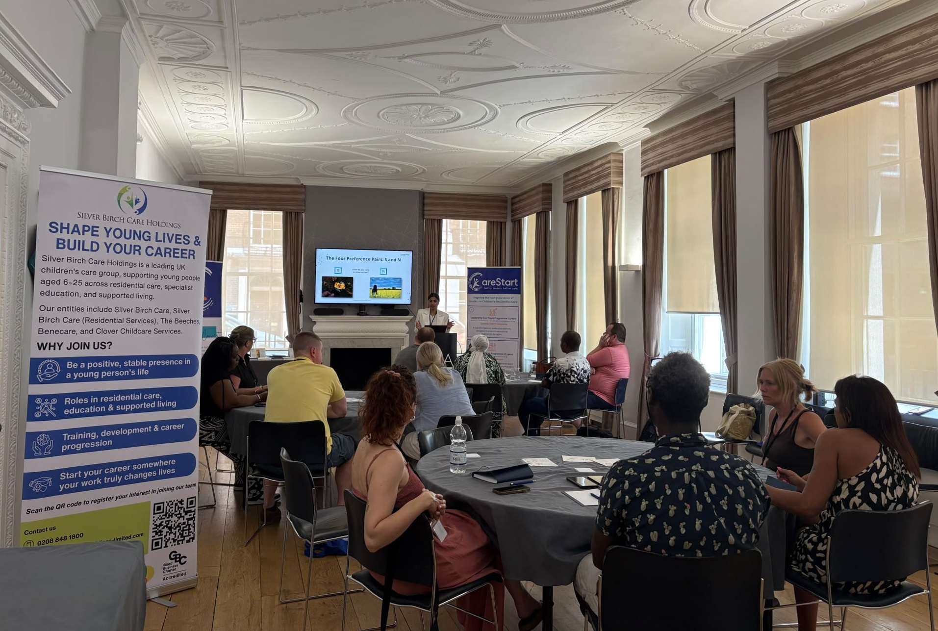 Presentation and audience at the CareStart SBCH Fellowship launch